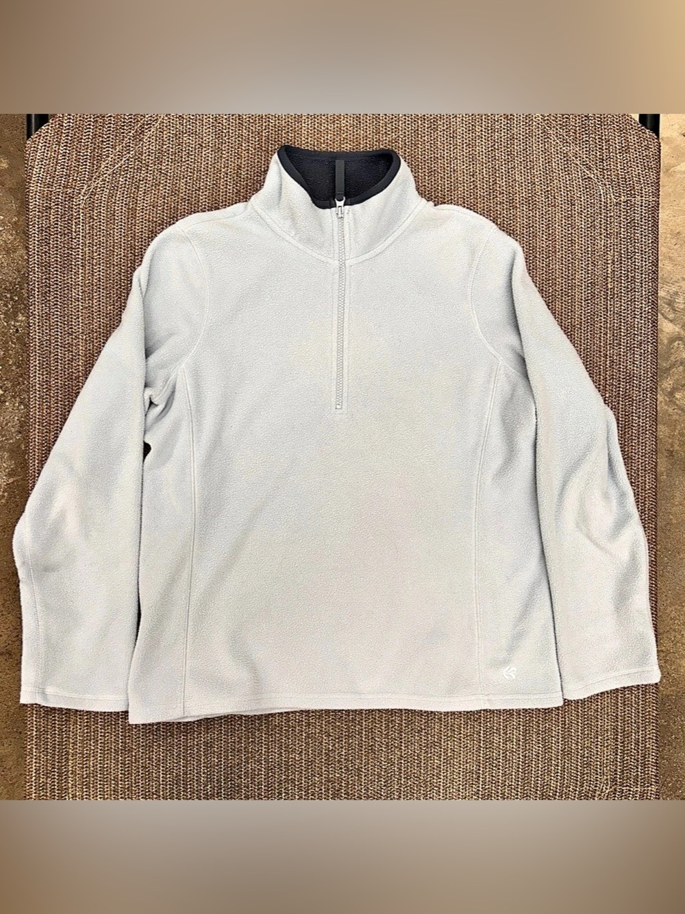 Vtg 2005 Old Navy Pastel Blue Fleece Quarter Zip Men's M